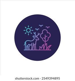 Veterinary Care: Dog Receiving IV Treatment, Colorful Gradient Wildlife Scene: Deer in Nature, Nature's Harmony: Deer Under a Tree Silhouette