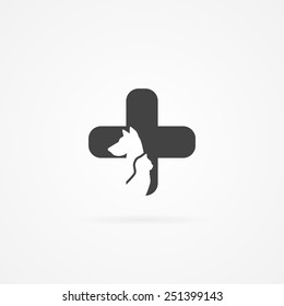 Veterinary care icon.