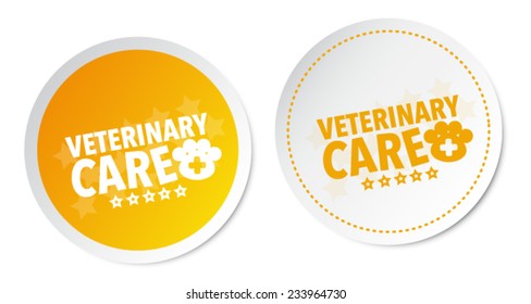 Veterinary care stickers