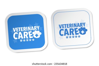 Veterinary care stickers