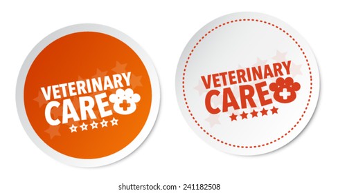 Veterinary care stickers