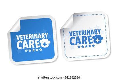 Veterinary care stickers