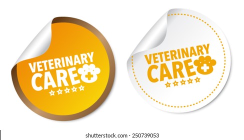 Veterinary care stickers