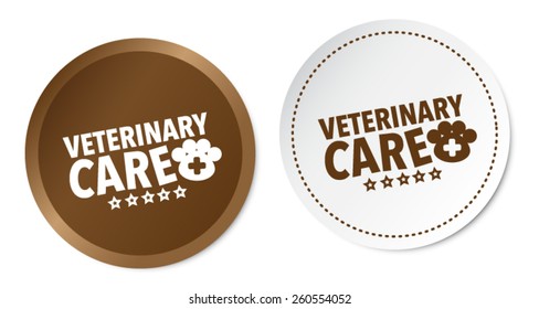 Veterinary care stickers