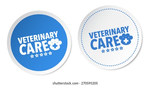 Veterinary care stickers