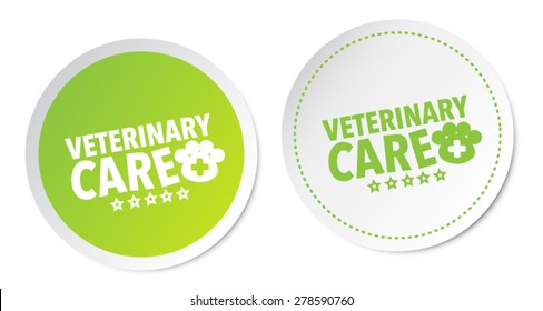 Veterinary care stickers