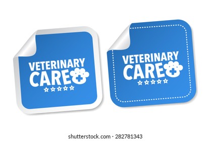 Veterinary care stickers