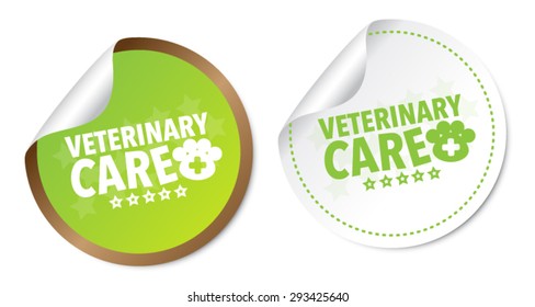 Veterinary care stickers