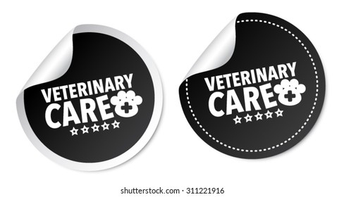 Veterinary care stickers