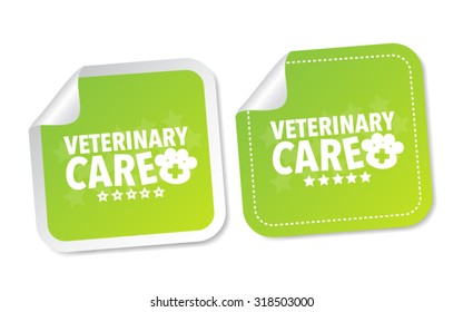 Veterinary care stickers