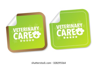 Veterinary care stickers