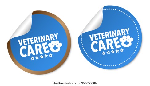 Veterinary care stickers