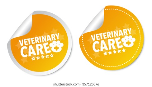 Veterinary care stickers