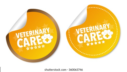 Veterinary care stickers