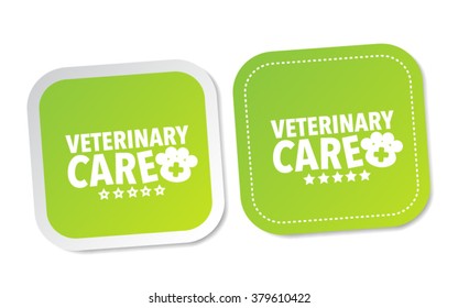 Veterinary care stickers