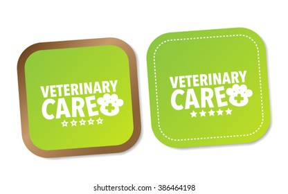 Veterinary care stickers