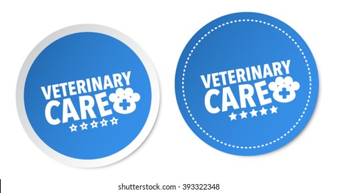 Veterinary care stickers