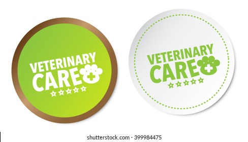 Veterinary care stickers