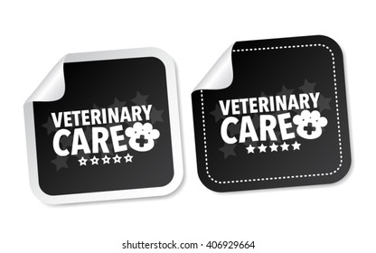 Veterinary care stickers