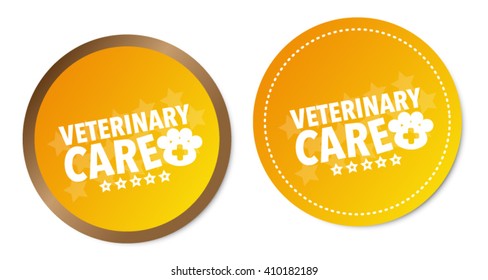 Veterinary care stickers