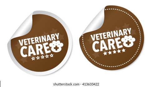 Veterinary care stickers