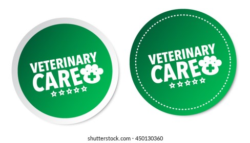 Veterinary care stickers