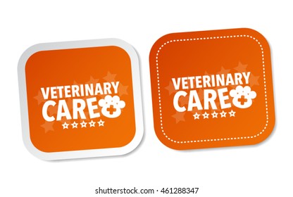 Veterinary care stickers