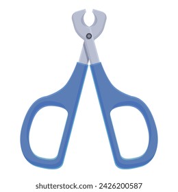 Veterinary claw cutter icon cartoon vector. Art work color. Instrument work