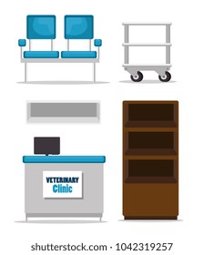 veterinary clinic equipment set