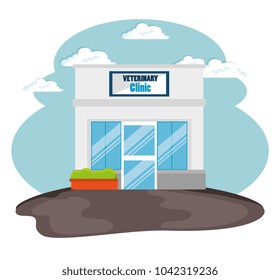 veterinary clinic front facade