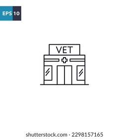 Skizze Veterinärklinik Vektorgrafik