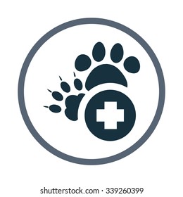 Veterinary clinic sign icon