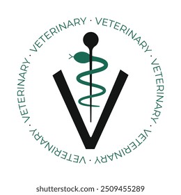 Clínica veterinaria, símbolo veterinario, icono 