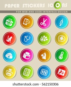 veterinary clinic vector icons for user interface design