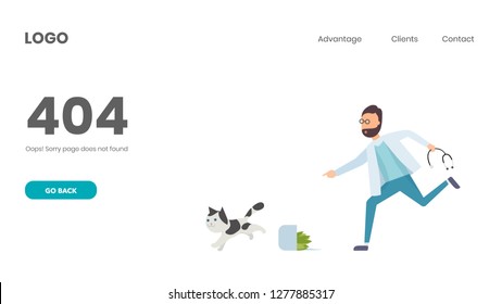 Veterinary consultant running. Error 404 Page