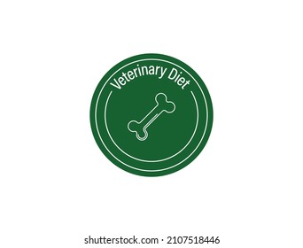 veterinary diet icon vector illustration 