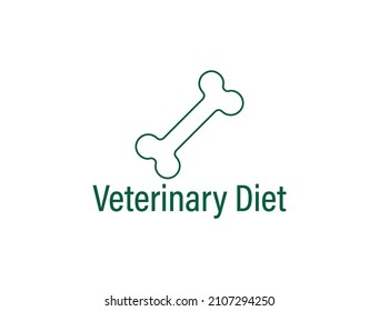 veterinary diet icon vector line art 