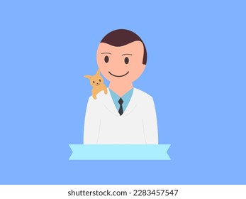 diseño plano de veterinaria, ilustración vectorial