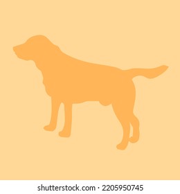 Veterinary dog passport, color silhouette vector