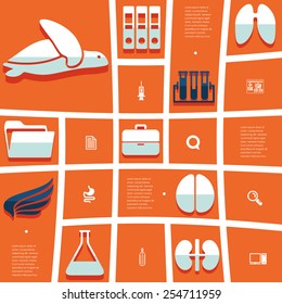 veterinary flat infographic