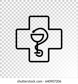 Veterinary icon Flat.
