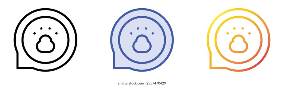 veterinary icon. Linear, Blue Fill and Gradient Style Design Isolated On White Background