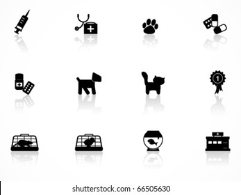 Veterinary icon set