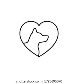 veterinary icon, simple infographic element, in line style from Pet-vet set, for web and UI design