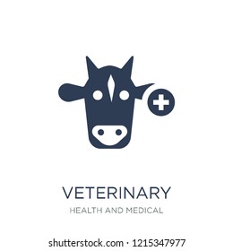 Veterinary icon. Trendy flat vector Veterinary icon on white background from Health and Medical collection, vector illustration can be use for web and mobile, eps10