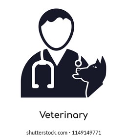Veterinary icon vector isolated on white background for your web and mobile app design, Veterinary logo concept