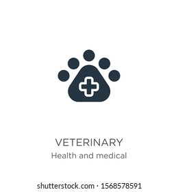 Veterinary icon vector. Trendy flat veterinary icon from health and medical collection isolated on white background. Vector illustration can be used for web and mobile graphic design, logo, eps10