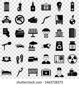 Veterinary icons set. Simple style of 36 veterinary vector icons for web for any design