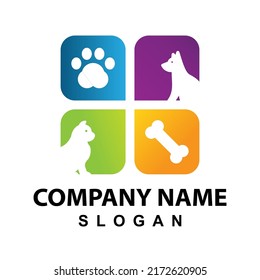 Veterinary logo, Cat and dog logo design, Pet Care, vet clinic logo