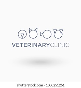 Veterinary  Logo. Isolate vector illustration.